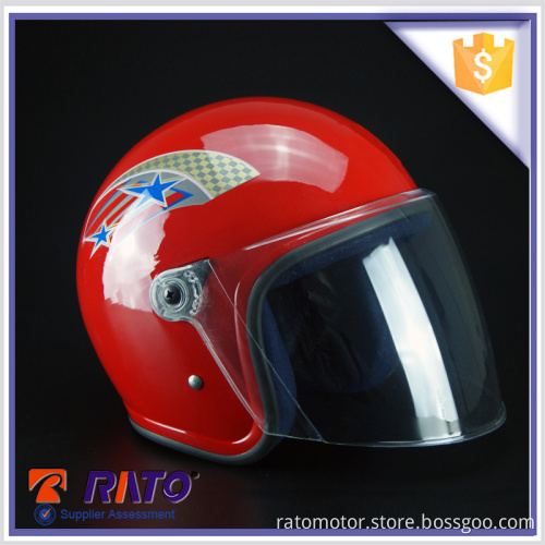 Red color open face motorcycle helmets for sale cheap